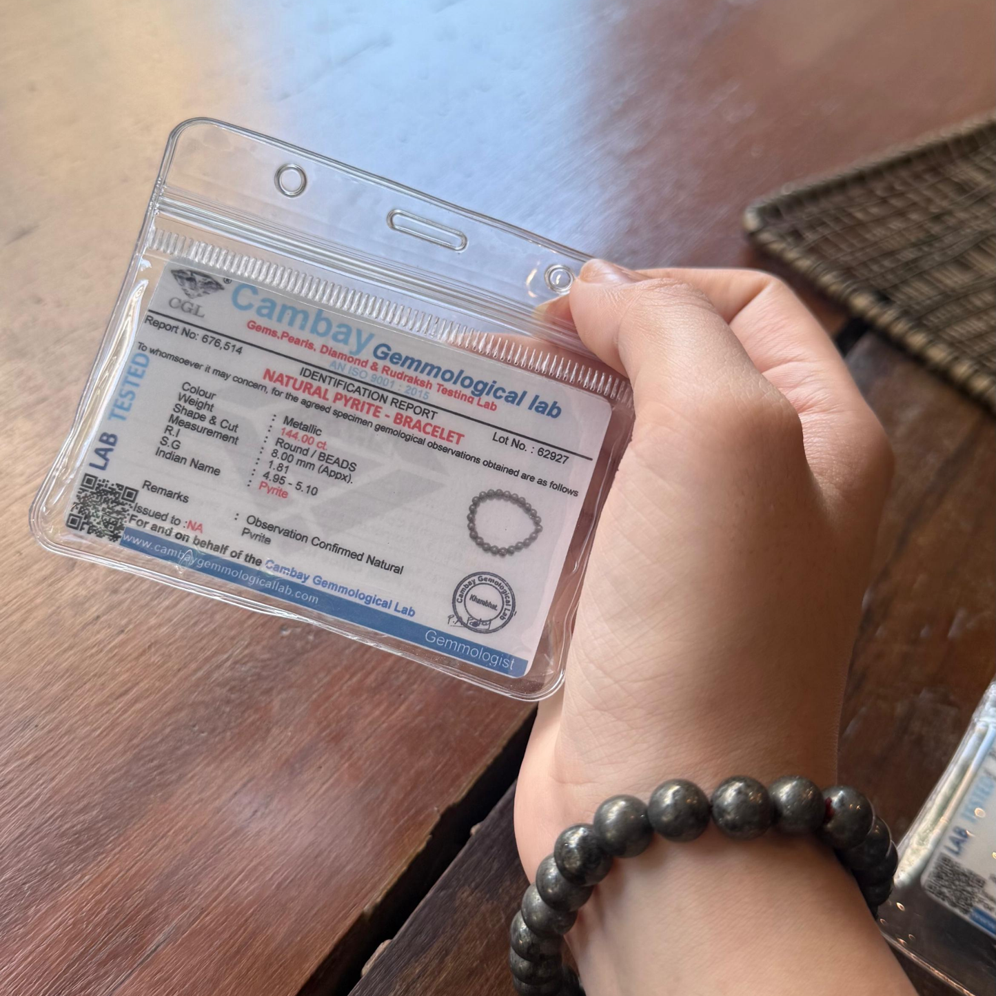Pyrite Gemstone Bracelet