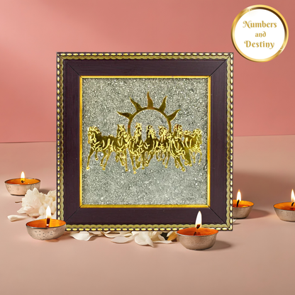 7 Horses Raw Pyrite Success Frame