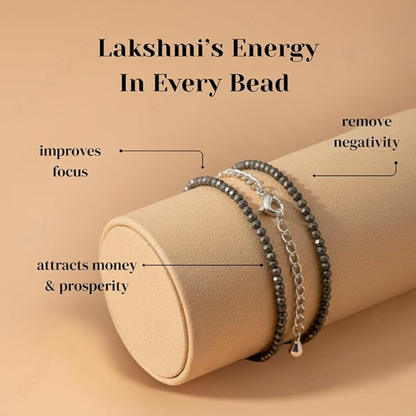 Raw Pyrite Anklet with Certificate