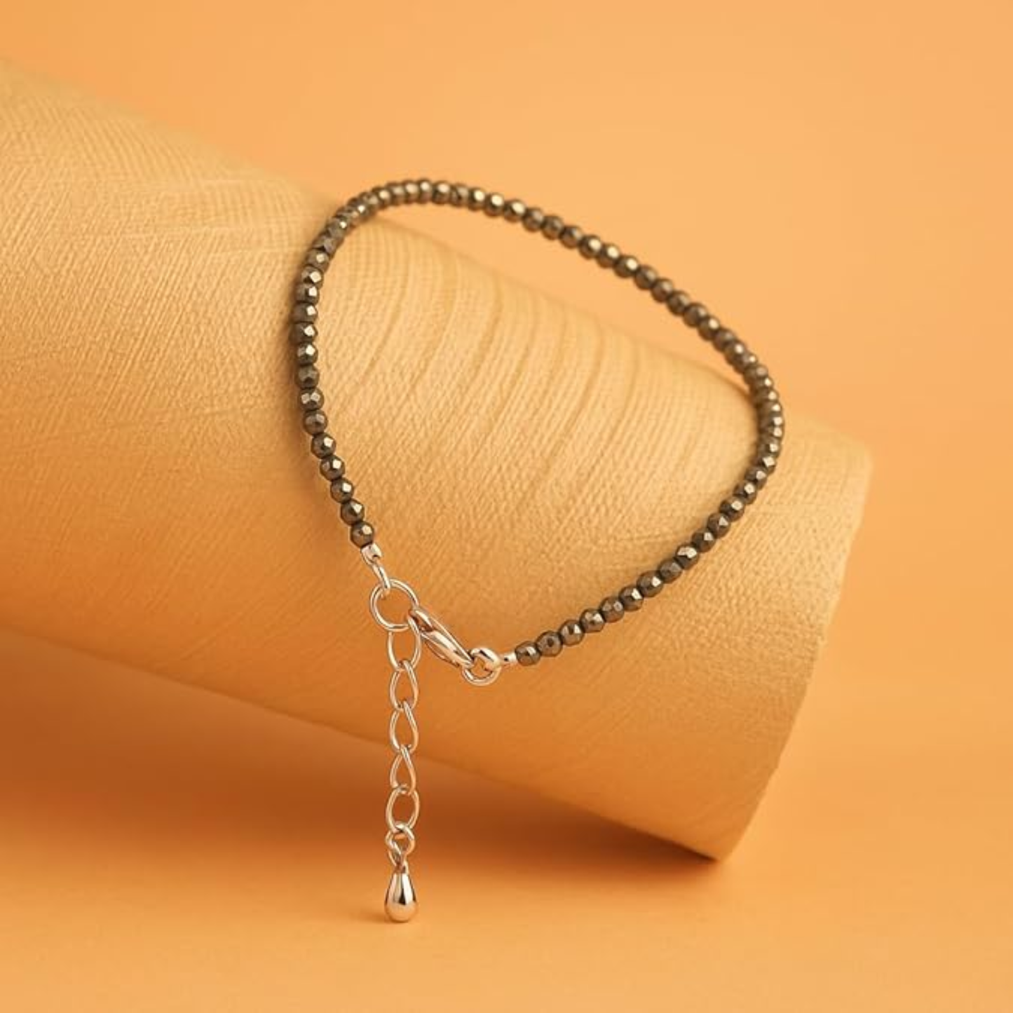 Raw Pyrite Anklet with Certificate