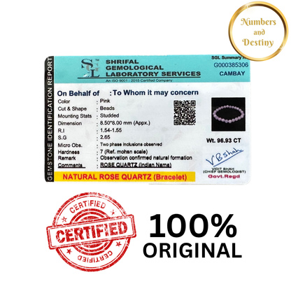 Rose Quartz Gemstone Bracelet