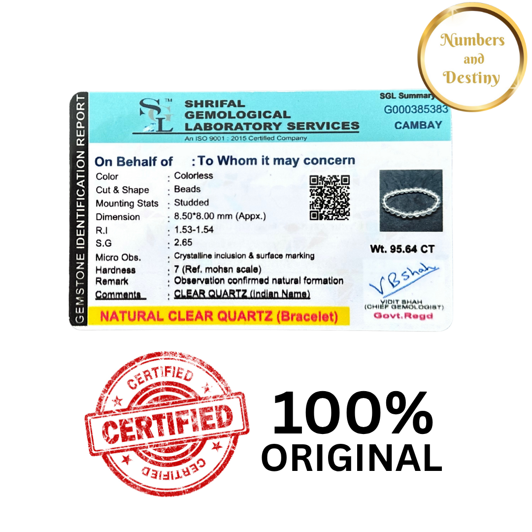 Clear Quartz Gemstone Bracelet