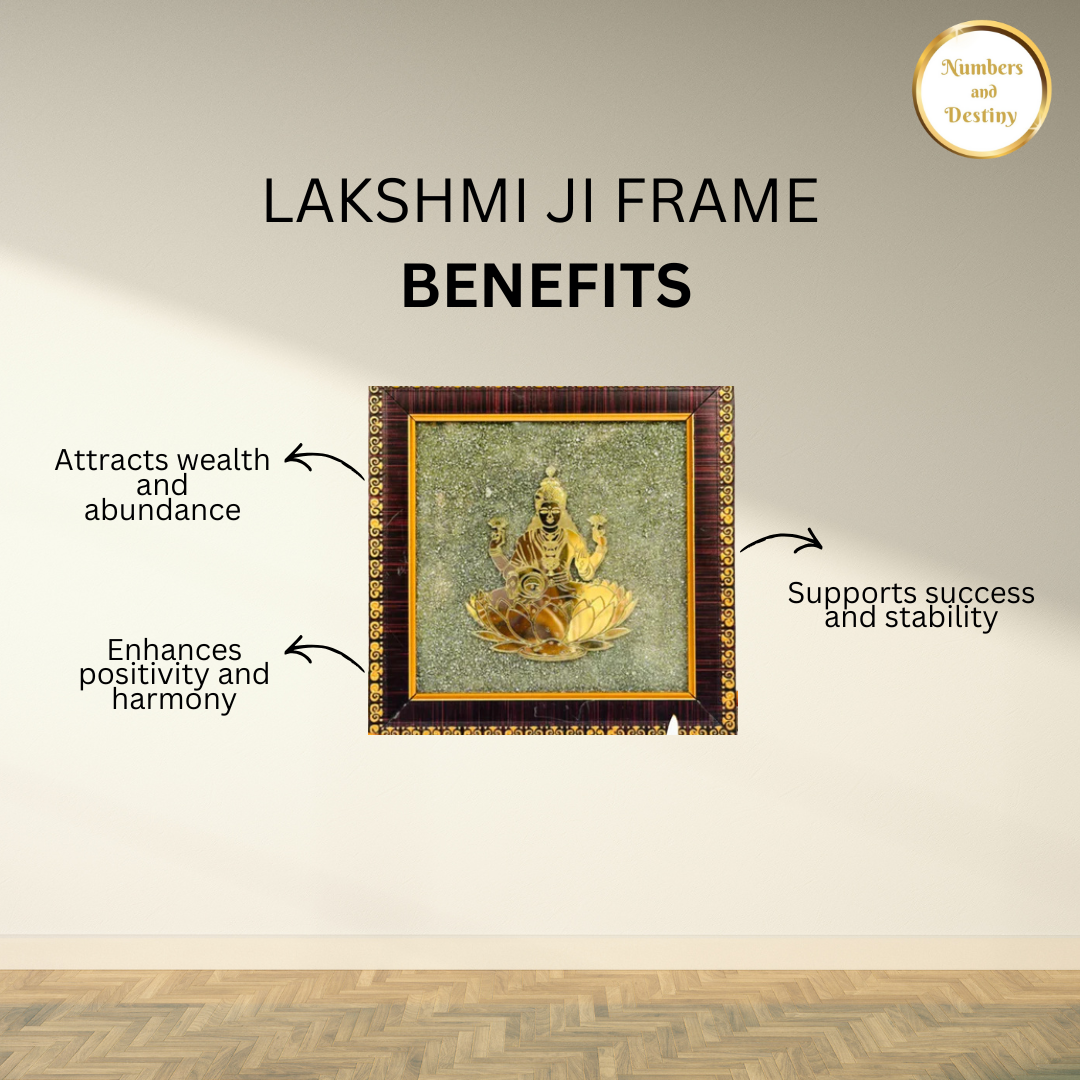 Lakshmi Ji on Raw Pyrite Energy Frame - 100% Original