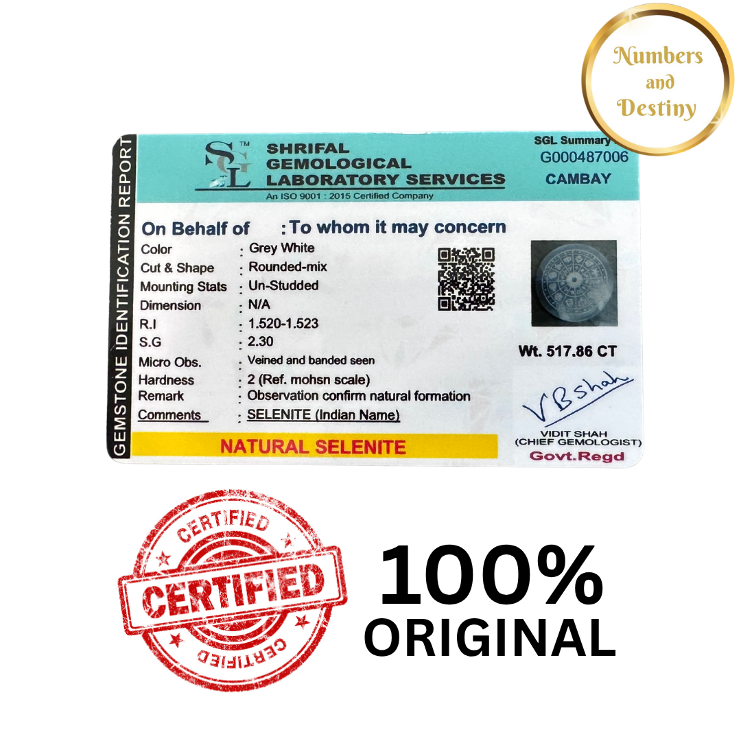 Selenite Crystal Recharging & Cleansing Plate