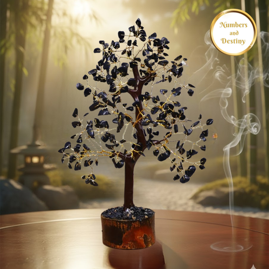 Black Obsidian Tree  - 300 Beads - 100% Certified