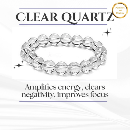 Clear Quartz Gemstone Bracelet