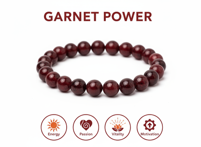 Garnet Energy & Passion Bracelet