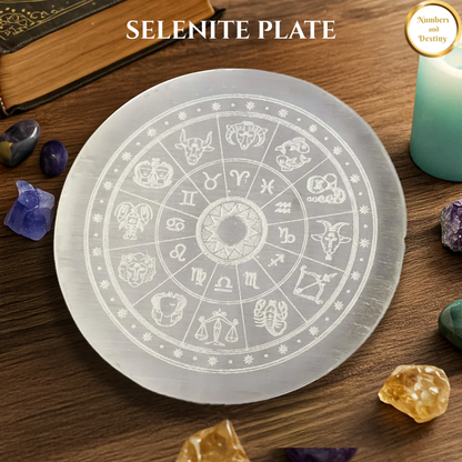Selenite Crystal Recharging & Cleansing Plate