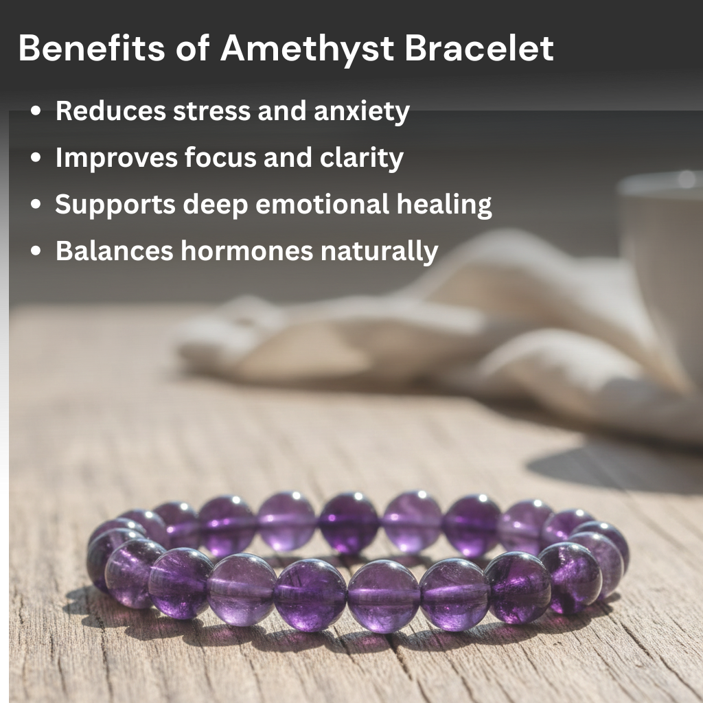 Amethyst Gemstone Bracelet
