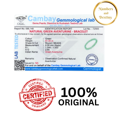Green Aventurine Gemstone Bracelet