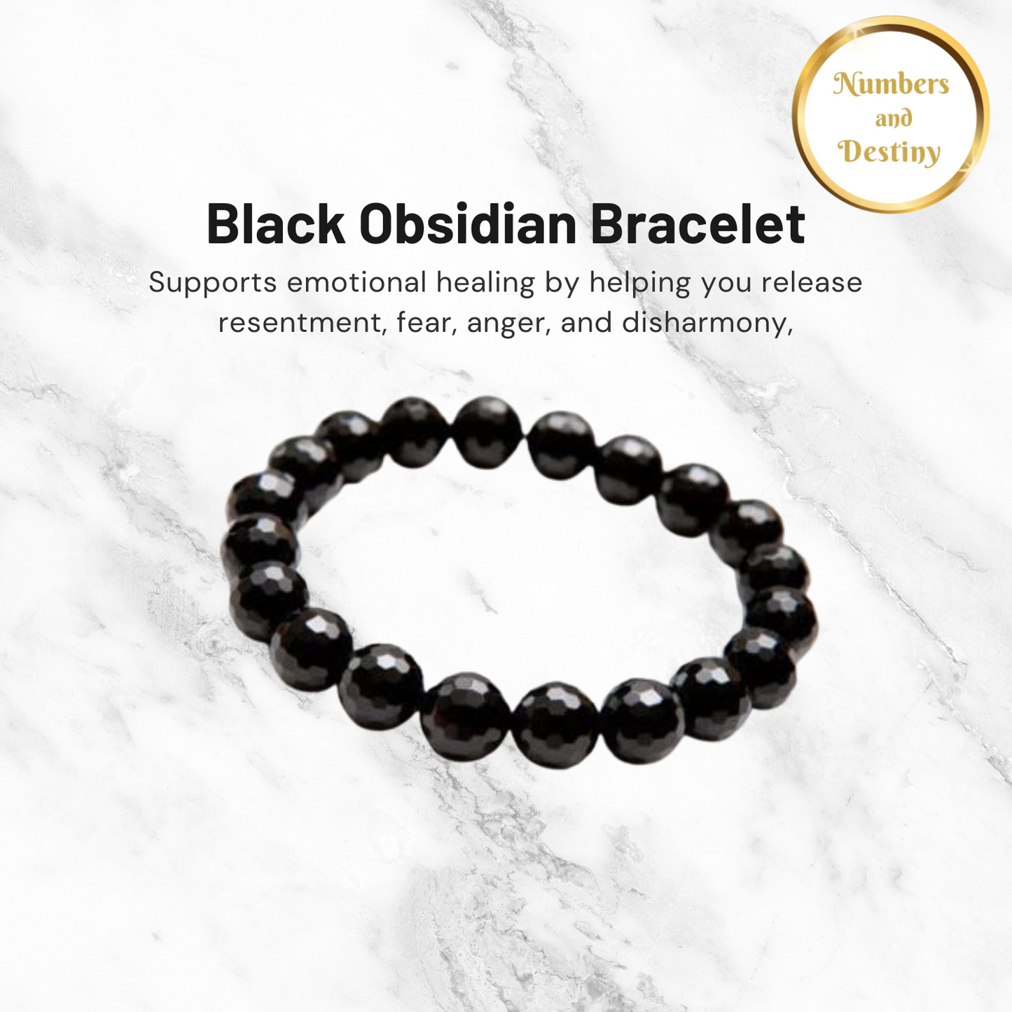 Black Obsidian Negativity Shield Bracelet