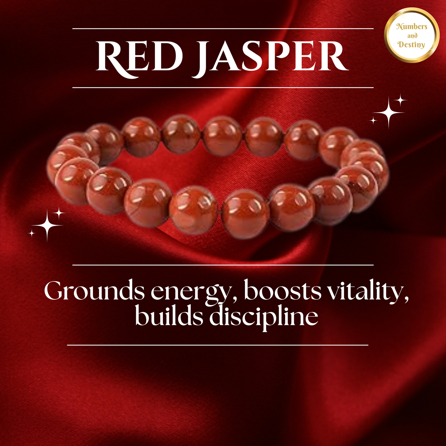 Red Jasper Gemstone Bracelet