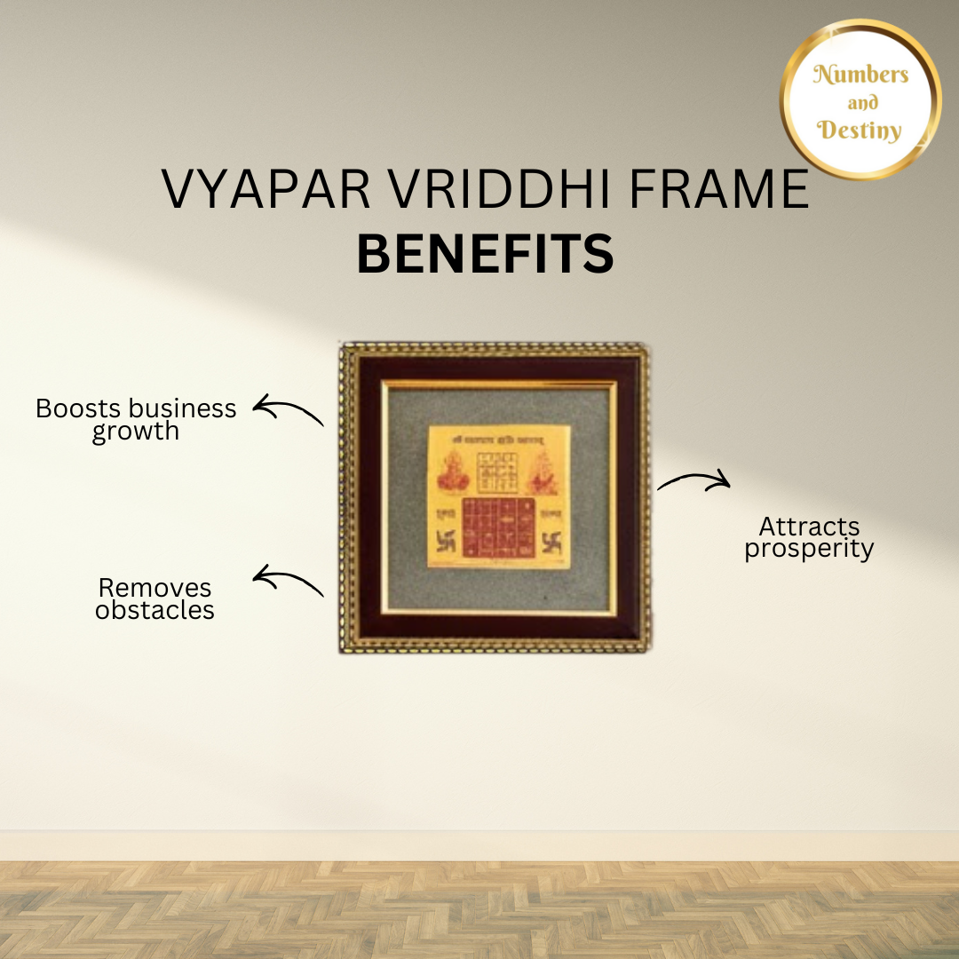 Vyapar Vriddhi Yantra Pyrite Business Growth Frame - 100% Original