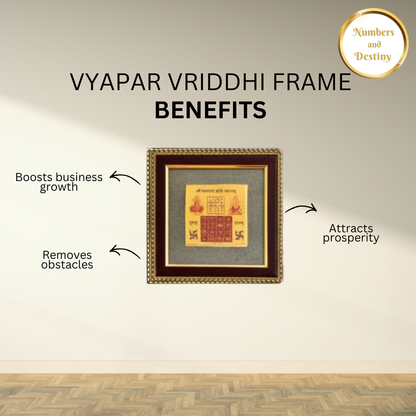 Vyapar Vriddhi Yantra Pyrite Business Growth Frame - 100% Original