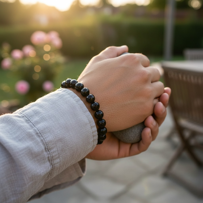 Black Obsidian Negativity Shield Bracelet
