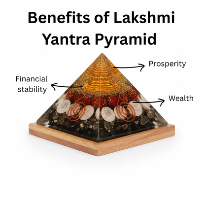 Lakshmi Yantra Pyramid - Attract wealth, prosperity, and positive energy