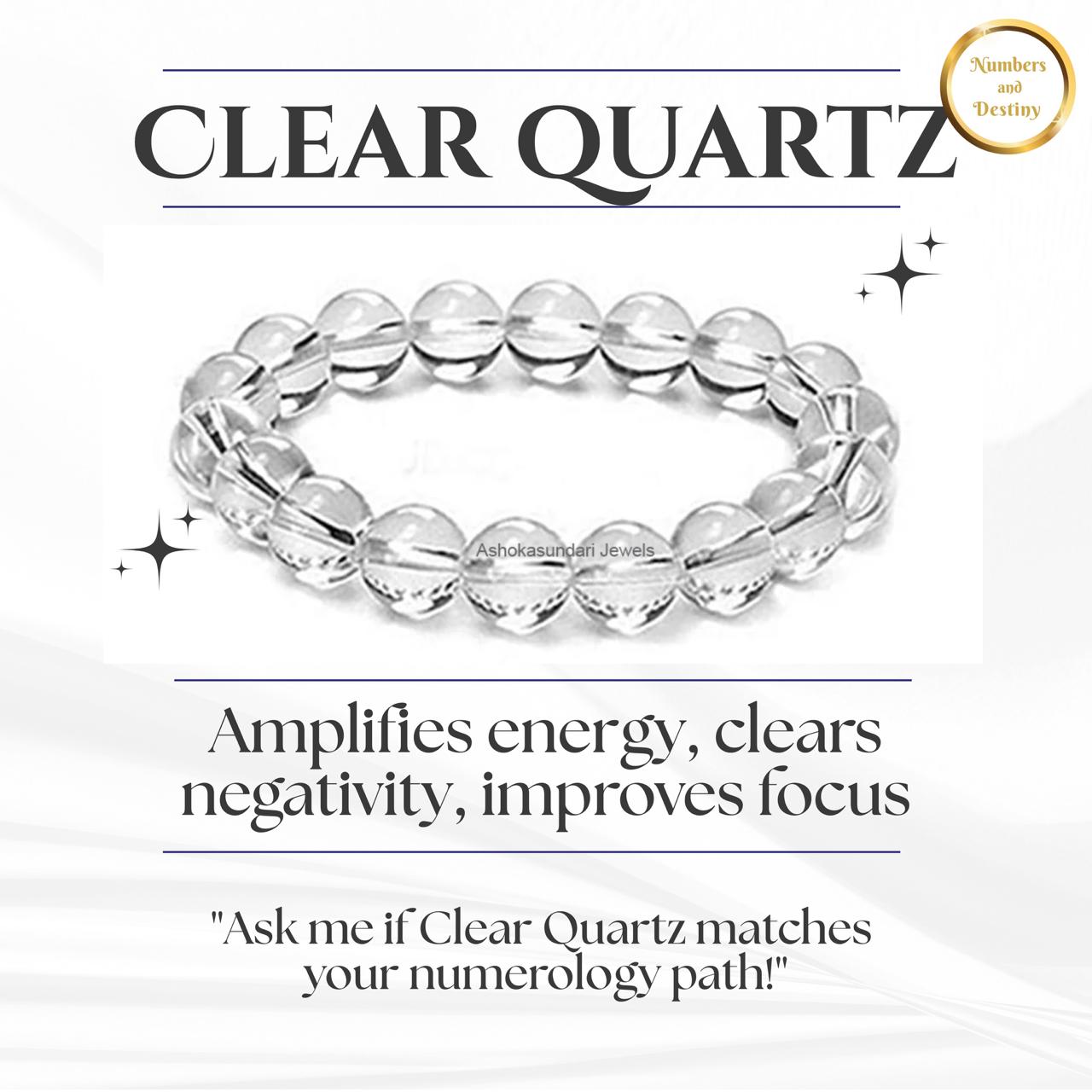 Clear Quartz Gemstone Bracelet