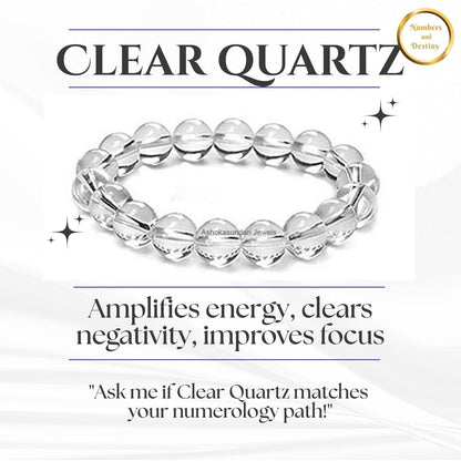 Clear Quartz Gemstone Bracelet