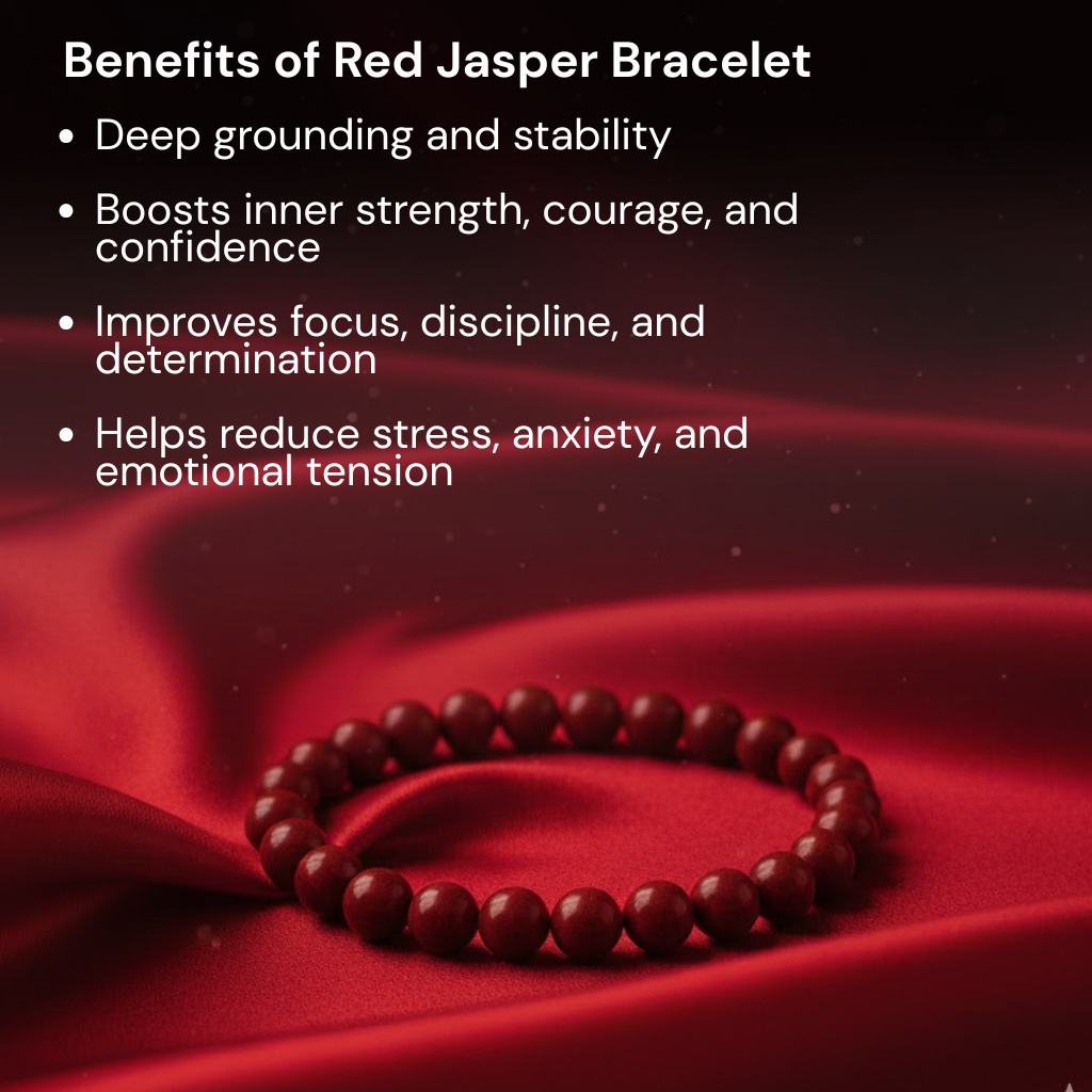 Red Jasper Gemstone Bracelet