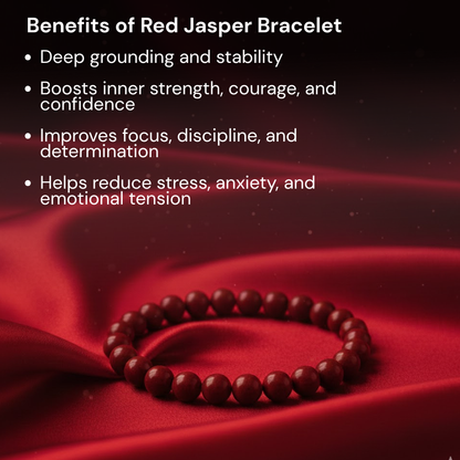 Red Jasper Gemstone Bracelet