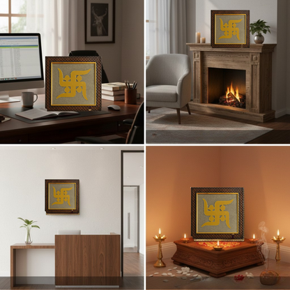 Swastik Prosperity Pyrite Frame - 100% Original