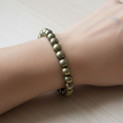 Pyrite Gemstone Bracelet