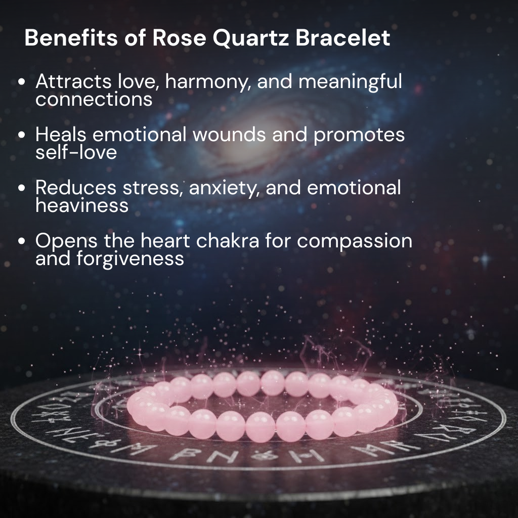 Rose Quartz Gemstone Bracelet
