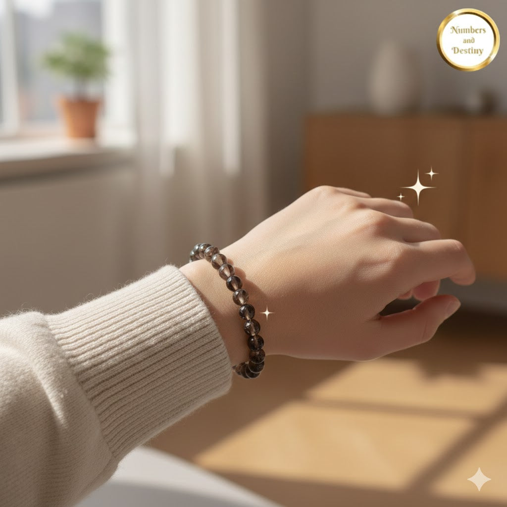 Smoky Quartz Grounding & Clarity Bracelet